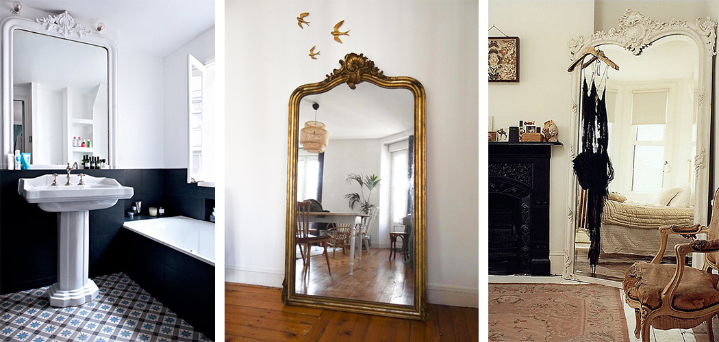 9 façons de décorer la chambre avec un miroir