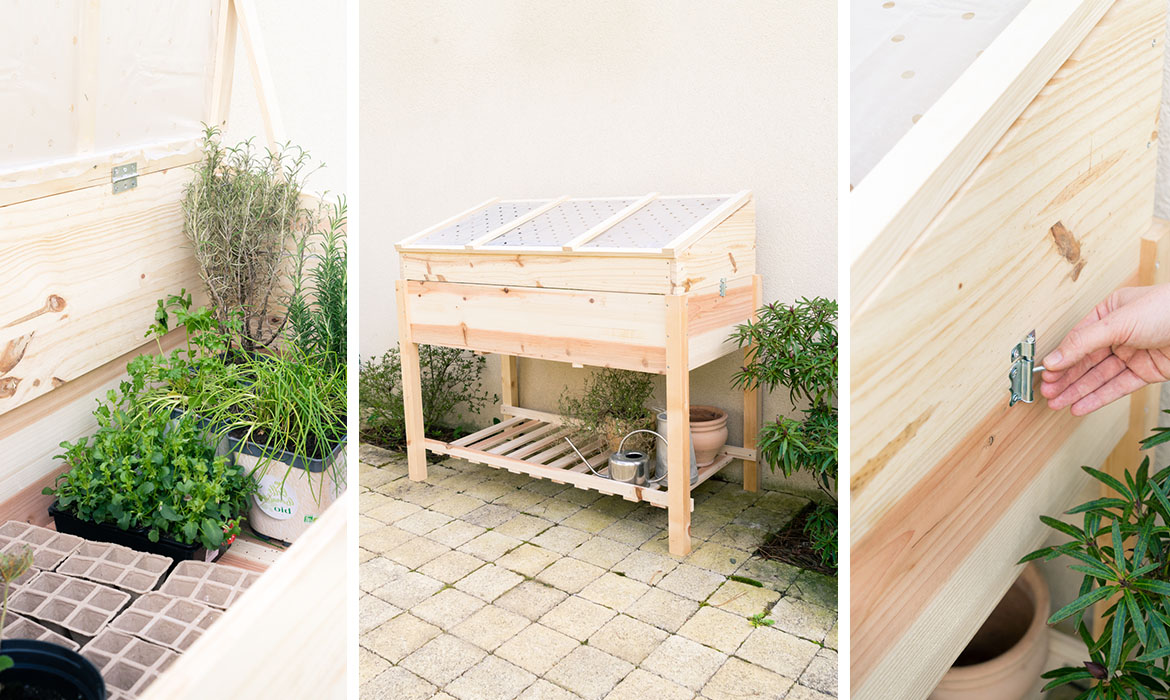 DIY mini serre à semis amovible | Une hirondelle dans les tiroirs