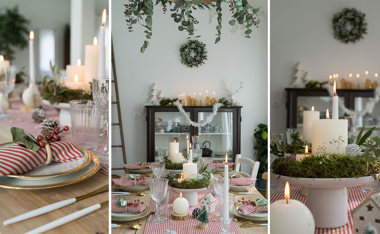 Ma déco de table de Noël en rouge et vert : conseils et DIY ! | Une